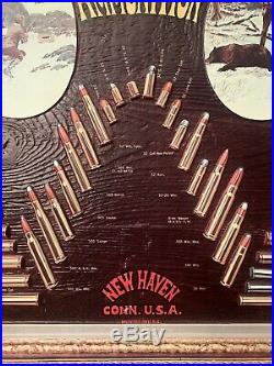 Vintage Winchester Advertising Sign Bullet Board
