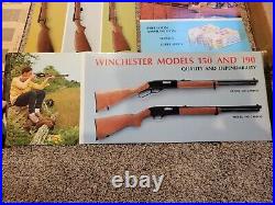 Vintage Winchester Die Cut Store Display Signs. 22 Rifles Complete