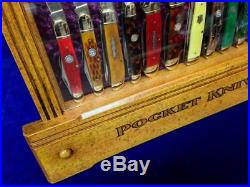Vintage Winchester Pocket Knife Display Case 1900's General Store Merchandiser