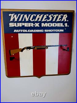 Vintage Winchester Super-X Model 1 Shotgun Hanging Store Display 1973