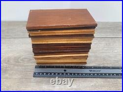 Vintage Wisconsin Chair Company Port Washington Wood Sample Board Lot Mahogany