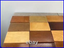 Vintage Wisconsin Chair Company Port Washington Wood Sample Board Lot Mahogany