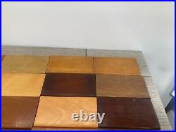 Vintage Wisconsin Chair Company Port Washington Wood Sample Board Lot Mahogany