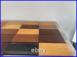 Vintage Wisconsin Chair Company Port Washington Wood Sample Board Lot Mahogany