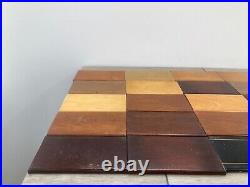 Vintage Wisconsin Chair Company Port Washington Wood Sample Board Lot Mahogany