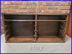 Vintage Wolf Mastercraft Cabinet Store Counter Two Sided Display Rack Case