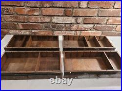 Vintage Wolf Mastercraft Cabinet Store Counter Two Sided Display Rack Case