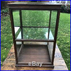 Vintage Wood & Glass General Store Counter Display Case