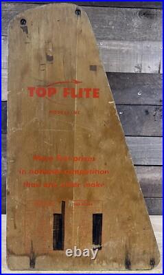 Vintage Wooden Top Flite Models Inc. Advertising Store Display With Propellers