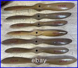 Vintage Wooden Top Flite Models Inc. Advertising Store Display With Propellers