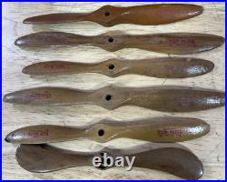 Vintage Wooden Top Flite Models Inc. Advertising Store Display With Propellers