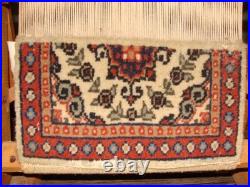 Vintage Wool rug carpet advertising store display miniature loom