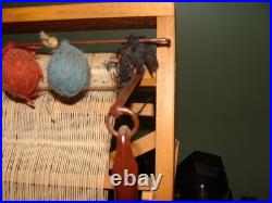 Vintage Wool rug carpet advertising store display miniature loom