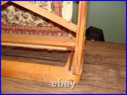 Vintage Wool rug carpet advertising store display miniature loom