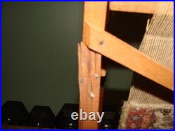 Vintage Wool rug carpet advertising store display miniature loom