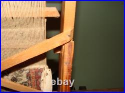 Vintage Wool rug carpet advertising store display miniature loom