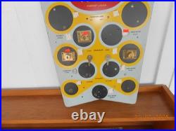 Vintage YALE LOCK Wooden Sign Store Display Advertising Rare Cabinet Lock & Keys