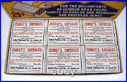 Vintage Zerbst's Capsules Full Store Display Box with 12 Boxes