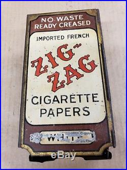 Vintage Zig-Zag Rolling White Paper Imported French Display 1940 Free Ship