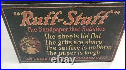 Vintage advertising Ruff-Stuff Sandpaper Display Stand général store