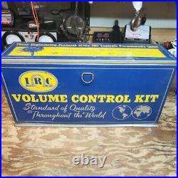 Vintage advertising metal display IRC Volume Control Kit full of parts switches