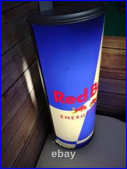 Vintage and Rare Red Bull Light Up 3D Can, New Bulb, Working Store Display