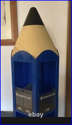 Vintage large rotating Staedtler display store sign pen pencil rare collectible