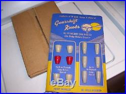 Vintage nos 1940-53 Plymouth Dodge Chrysler gear shift knobs on store display