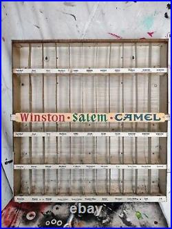 Vintage retail country store cigarette display case