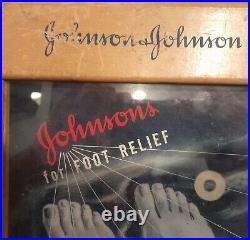 Vintage sore feet medical store display JOHNSON & JOHNSON ca. 1949 CORN & BUNION