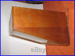Vintage wood and glass Case xx cutlery knife Countertop store display showcase