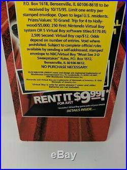 Virtual Boy Blockbuster NBC Store Display Sign Promo Promotional Nintendo VTG