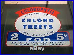 Vtg 1920`s Wrigleys Gum Store Display by A. L. Hansen Chloroyphyl Chloro Treets