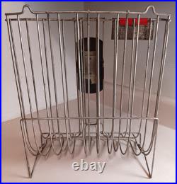 Vtg 1930's Burgess Battery Display Tester Flashlight Size C D-cell Rack Tin Sign