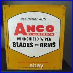 Vtg. 1958 ANCO WINDSHIELD WIPER BLADE DISPLAY / COMPLETE with MANUALS LARGE SIZE
