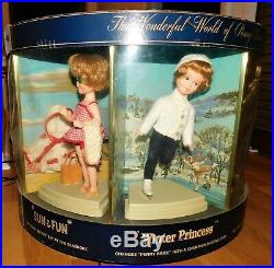 Vtg 1960'S Deluxe Reading Topper PENNY BRITE 7 Doll Store Display Carousel RARE