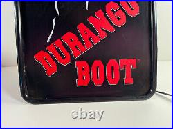 Vtg 1970s 80s Durango Boot Lighted Advertising STore Display cowboy RARE