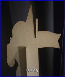 Vtg 1970s Kodak Camera Countertop Boat Girl Advertising Sign Cardboard 21