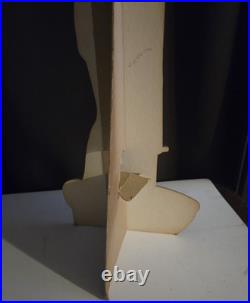 Vtg 1970s Kodak Camera Countertop Boat Girl Advertising Sign Cardboard 21