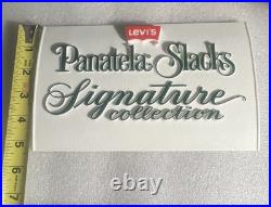 Vtg 1970s Levis Panatela Slacks Sign Counter Display Advertisement NOS Deadstock