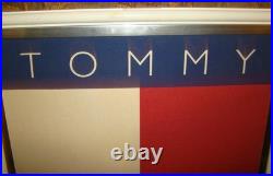 Vtg 1990s TOMMY HILFIGER JEANS Advertising Canvas Store Display Framed Rare 20 Vtg 1990s TOMMY HILFIGER JEANS Advertising Canvas Store Display Framed Rare 20