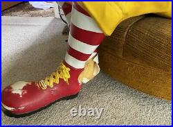 Vtg 60s 70s McDonalds Ronald McDonald Life Size Store Statue Display Playland