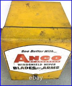 Vtg Anco Windshield Wiper Cabinet -Advertising Display for Anco Wiper Blades