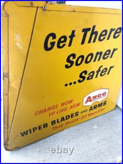 Vtg Anco Windshield Wiper Cabinet -Advertising Display for Anco Wiper Blades