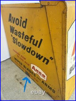 Vtg Anco Windshield Wiper Cabinet -Advertising Display for Anco Wiper Blades