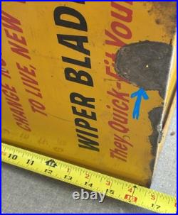 Vtg Anco Windshield Wiper Cabinet -Advertising Display for Anco Wiper Blades
