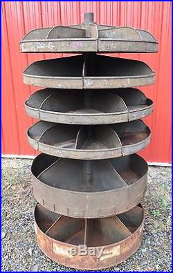 Vtg Antique Primitive Country Tool Store Revolving Display