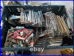 Vtg Countertop Store Price Sign Display lot 50 Metal Stand Holders Clip tags 100