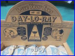 Vtg DAY-LO-RAY Light Bulb Cover General Hardware Store Counter Sales Display NOS