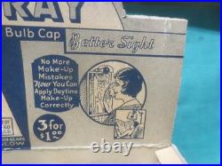 Vtg DAY-LO-RAY Light Bulb Cover General Hardware Store Counter Sales Display NOS